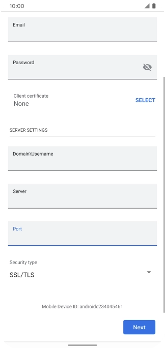 Press the drop down list below 