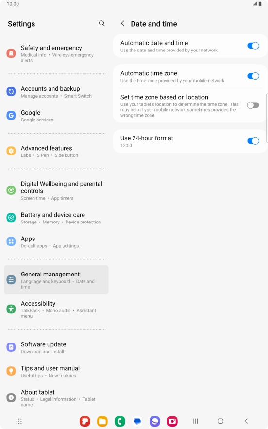 Press the Home key to return to the home screen.