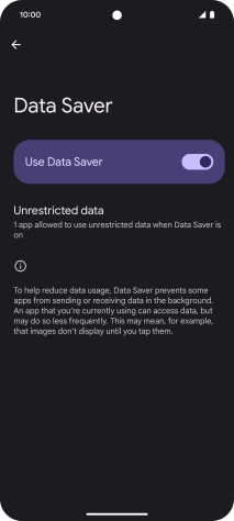 Press Unrestricted data.