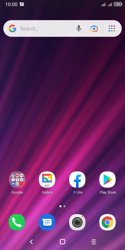 The text/picture message icon shows that you've received a new text or picture message.