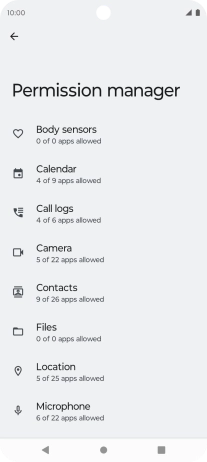 Press the required phone function.