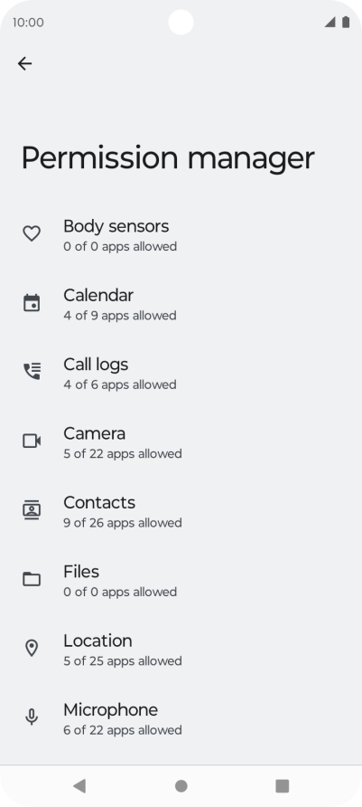 Press the required phone function.