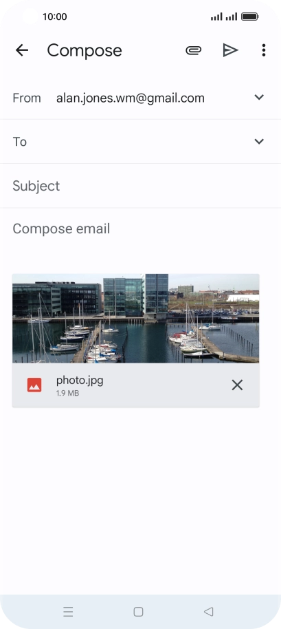 Press the field next to 