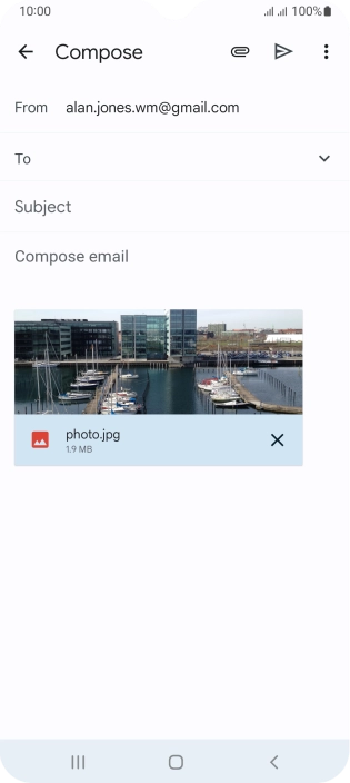 Press To and key in the first letters of the recipient's name.