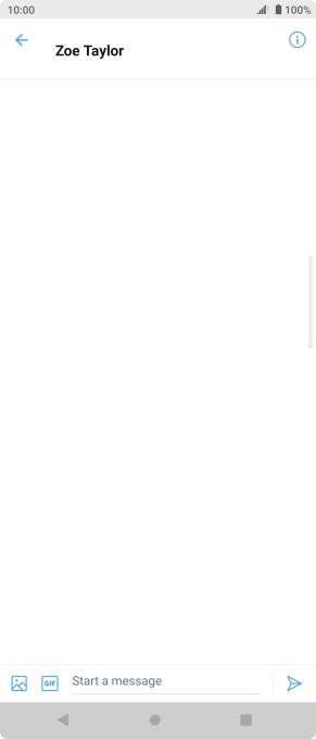 Press the text input field.