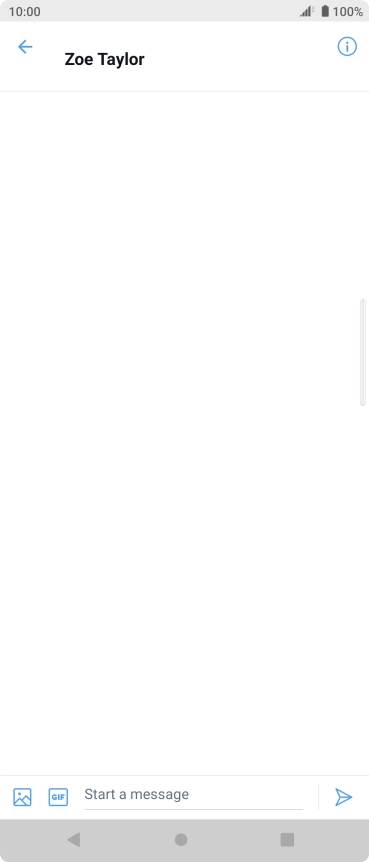 Press the text input field.