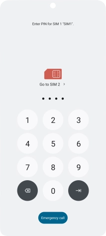 If you're asked to key in your PIN, do so and press the confirm icon.
