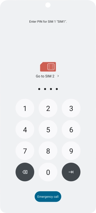 If you're asked to key in your PIN, do so and press the confirm icon.