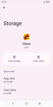 Press Clear cache.