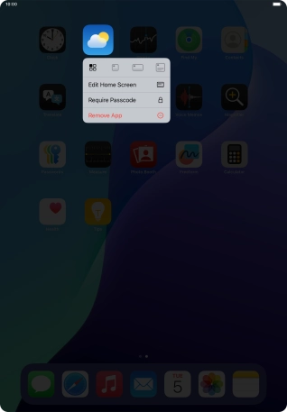 Press Remove App.