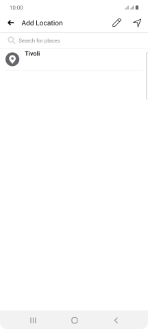 Press the search field and key in the required search word.