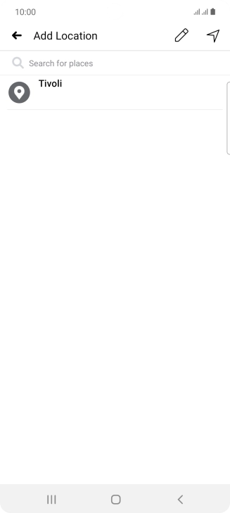 Press the search field and key in the required search word.