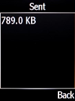 The outgoing data usage is displayed.