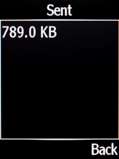 The outgoing data usage is displayed.