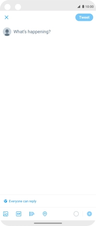 Press the text input field.