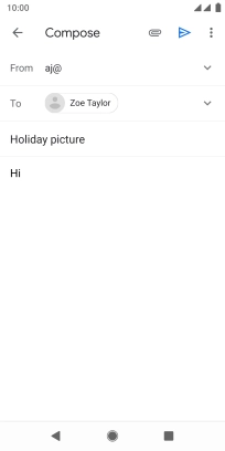 Press the attachment icon.
