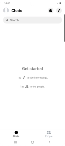 Press the new message icon.