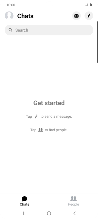 Press the new message icon.