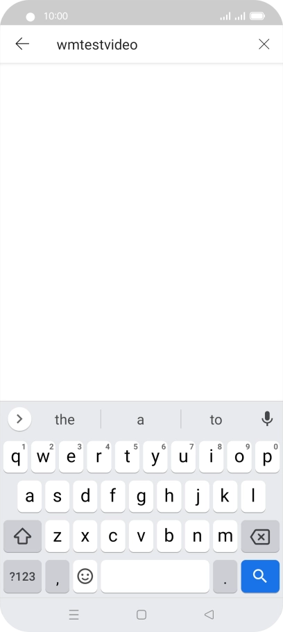 Key in the required search word and press the search icon.