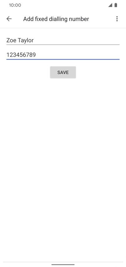 Press SAVE.