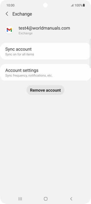 Press Account settings.