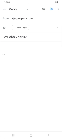 Press the text input field and key in the required text.