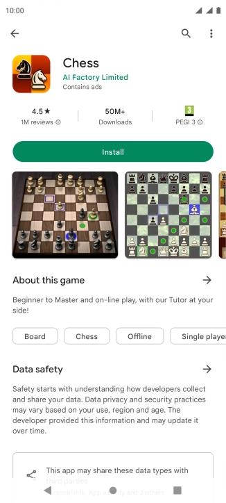 Press the Home key to return to the home screen.
