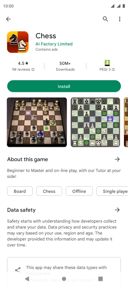 Press the Home key to return to the home screen.