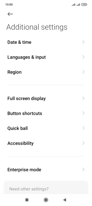 Press Languages & input.