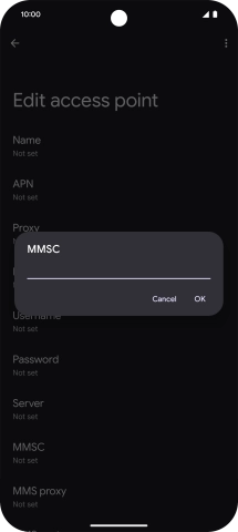 Key in http://mms.vodafone.co.uk/servlets/mms and press OK.