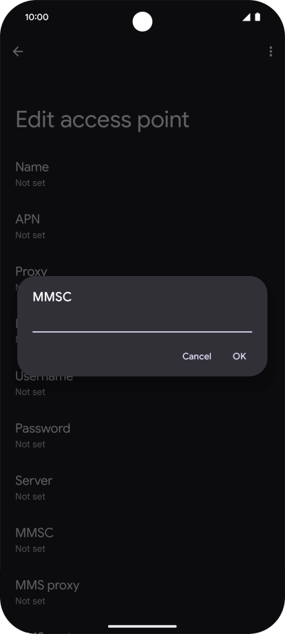 Key in http://mms.vodafone.co.uk/servlets/mms and press OK.