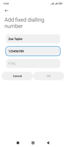 Press PIN2.
