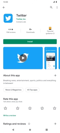 Press Install and follow the instructions on the screen to install the app.