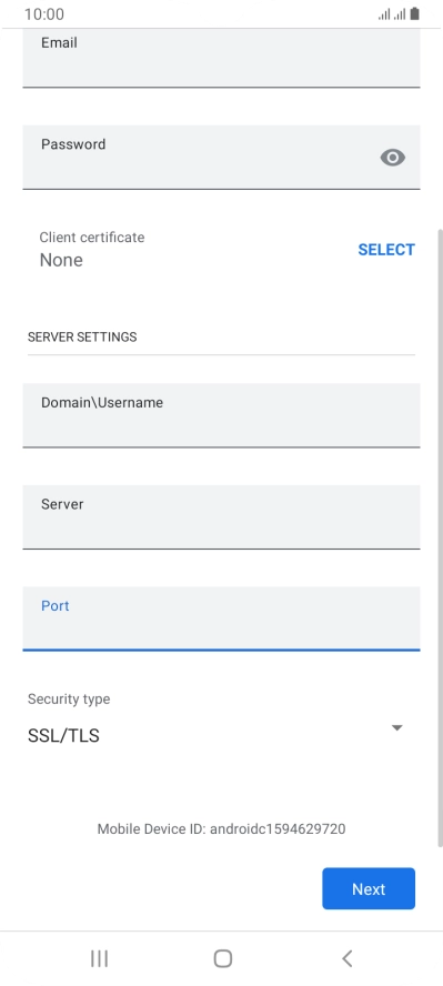 Press the drop down list below 