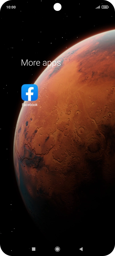 Press Facebook.