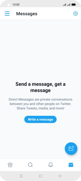 Press the new message icon.