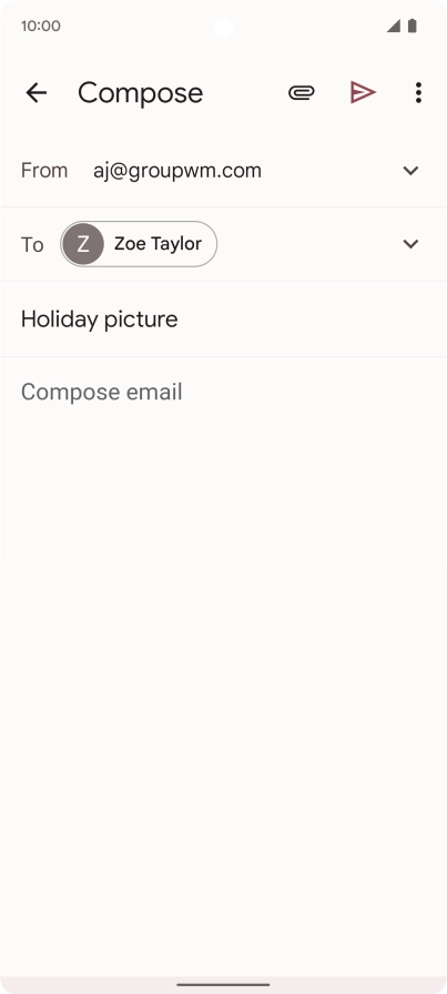 Press the text input field.