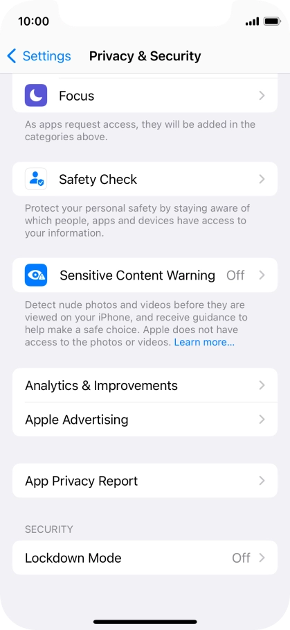 Press App Privacy Report.
