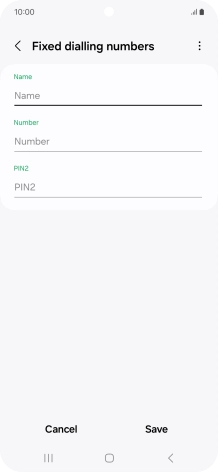 Press Name and key in the required name.