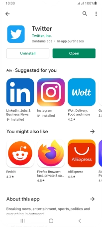 Press the Home key to return to the home screen.