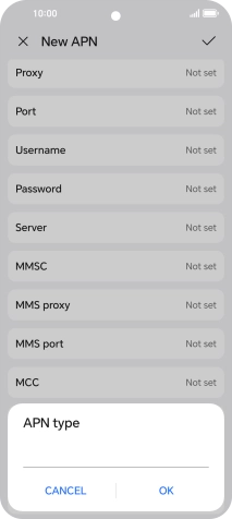 Key in mms and press OK.