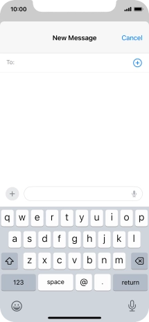 Press To: and key in the first letters of the recipient's name.