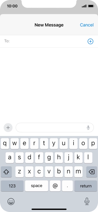 Press To: and key in the first letters of the recipient's name.