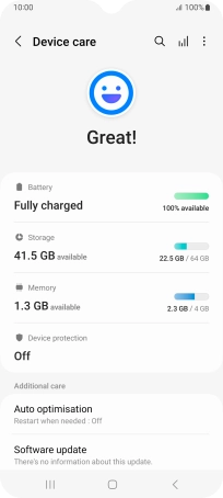 Press Battery.
