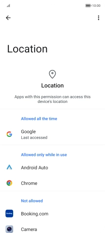 Press the required app.