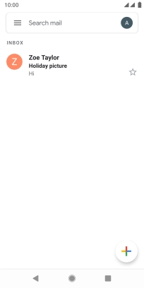 Press the email account icon.