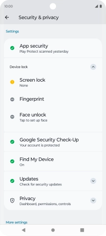 Press the Home key to return to the home screen.