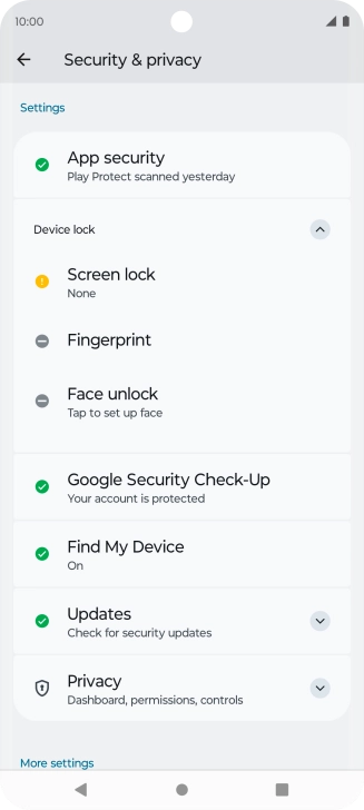Press the Home key to return to the home screen.