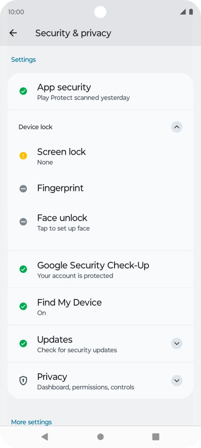 Press the Home key to return to the home screen.