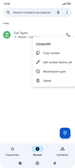Press Block/report spam.